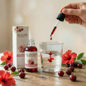 Kirsche & Hibiskus-Sirup